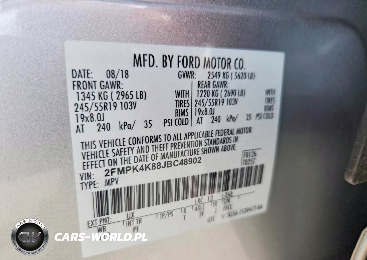 2018 Ford Edge Titanium VIN:2FMPK4K88JBC48902 - 12