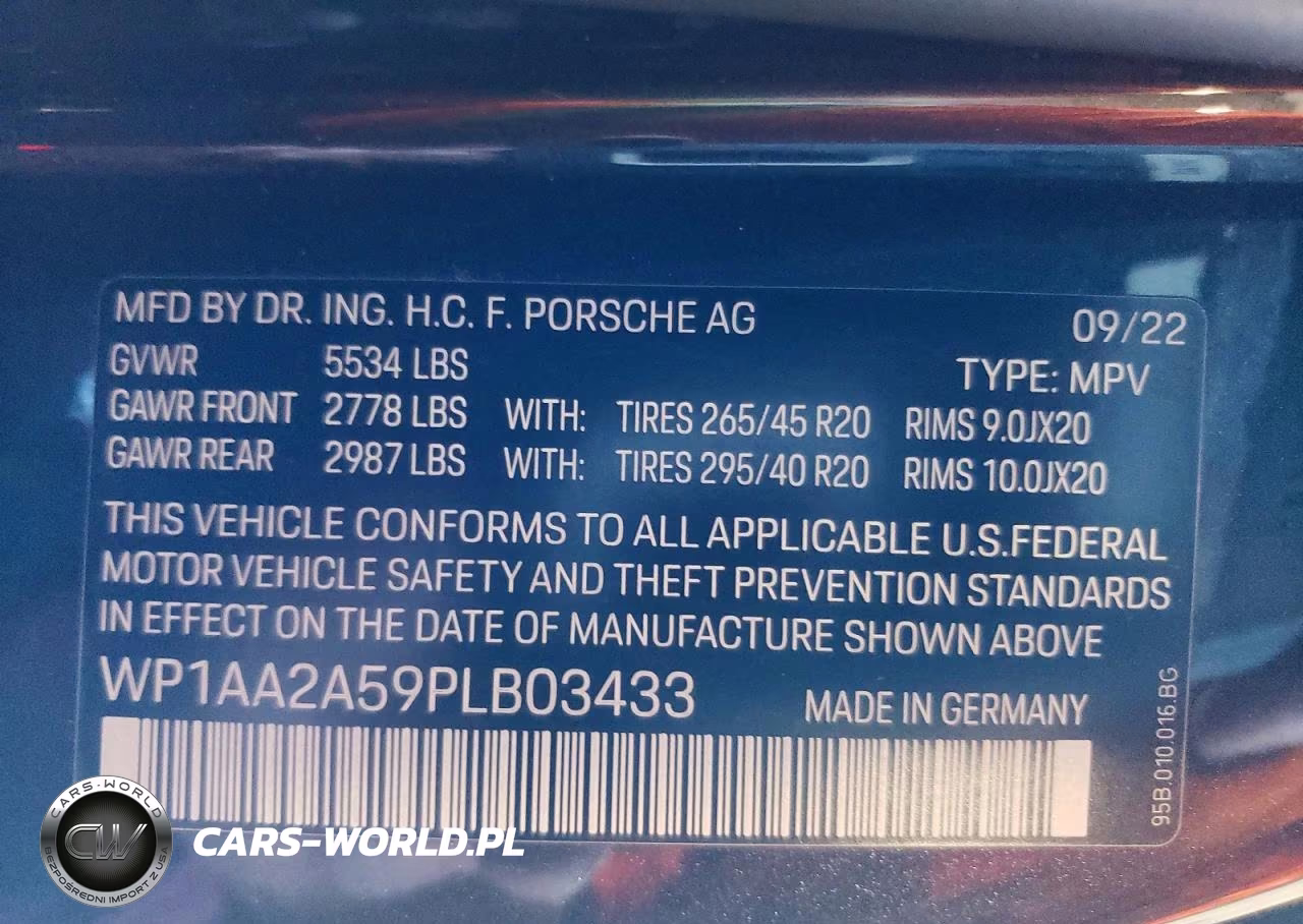 2023 Porsche Macan Base VIN:WP1AA2A59PLB03433 - 13