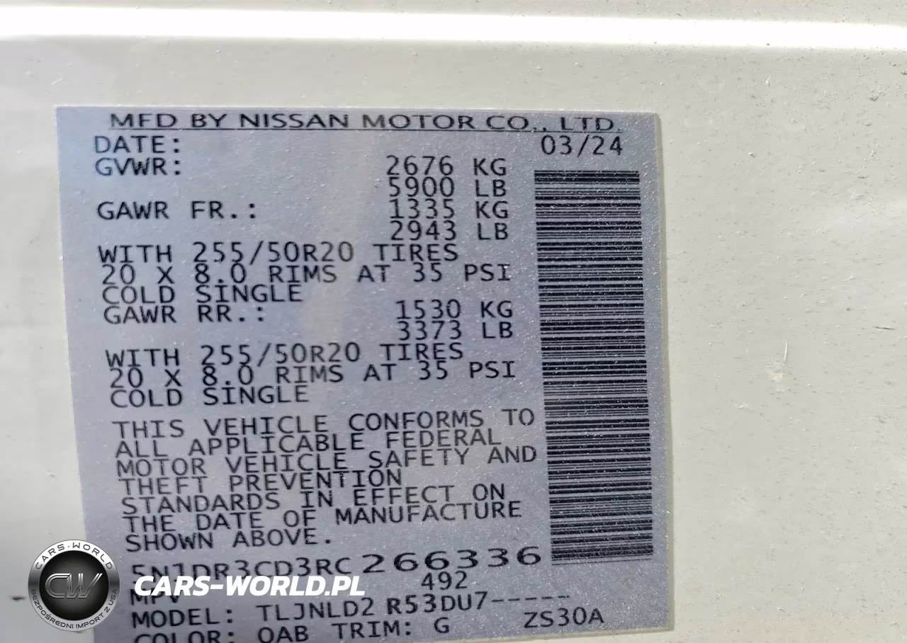 2024 Nissan Pathfinder Sl VIN:5N1DR3CD3RC266336 - 13