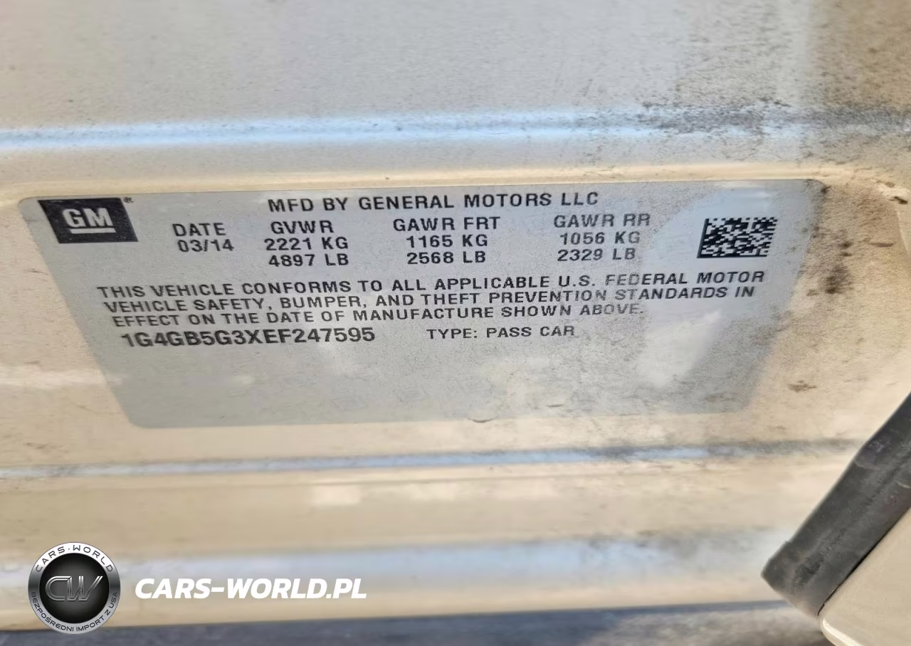 2014 Buick Lacrosse VIN:1G4GB5G3XEF247595 - 12