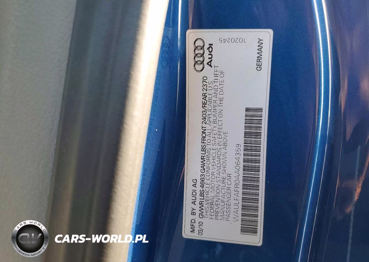 2010 Audi A5 Premium Plus VIN:WAULFAFR0AA064359 - 12