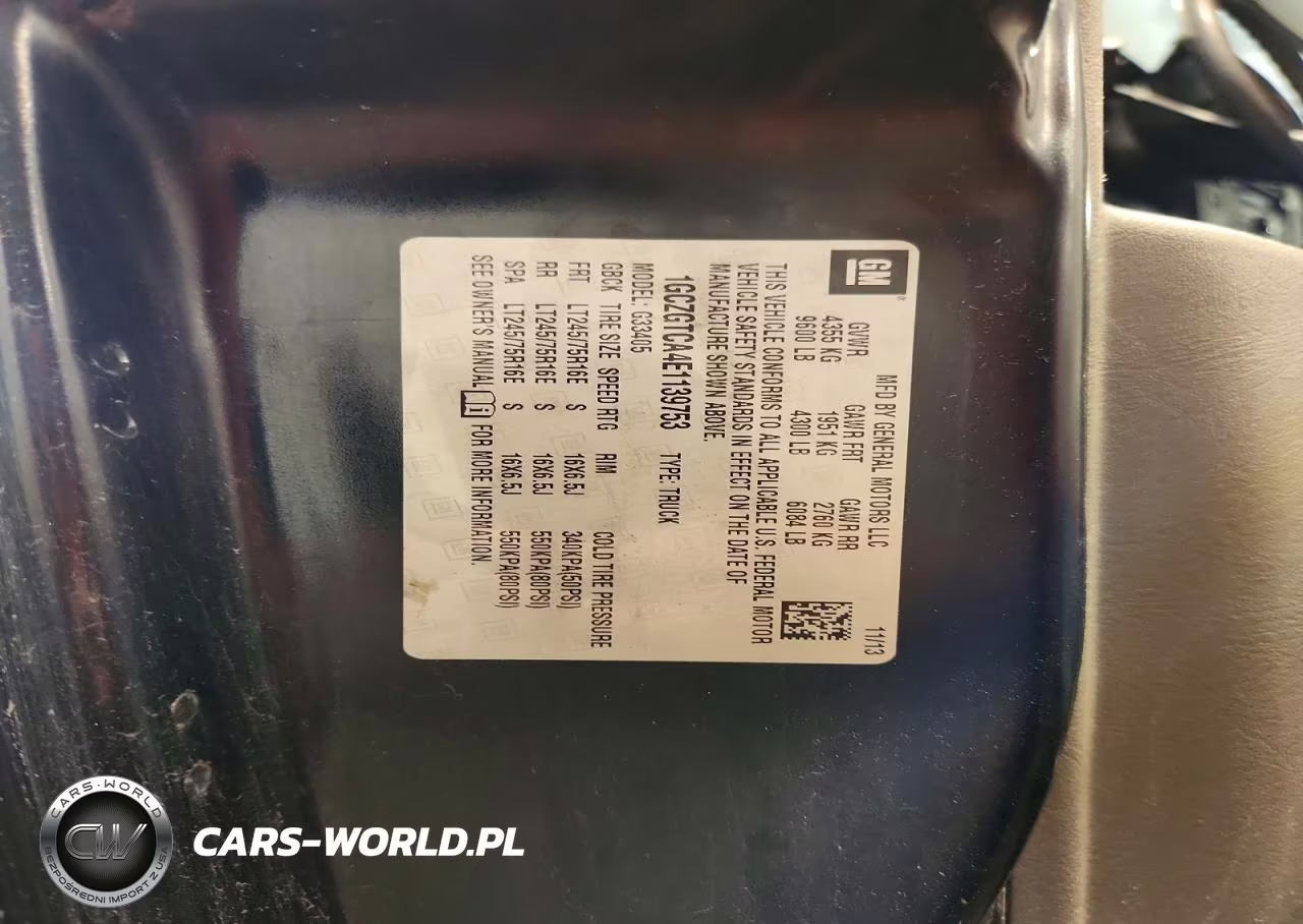 2014 Chevrolet Express 3500 Cargo Delivery Van VIN:1GCZGTCA4E1139753 - 12