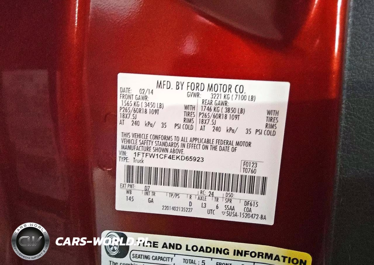 2014 Ford F150 Supercrew VIN:1FTFW1CF4EKD65923 - 12