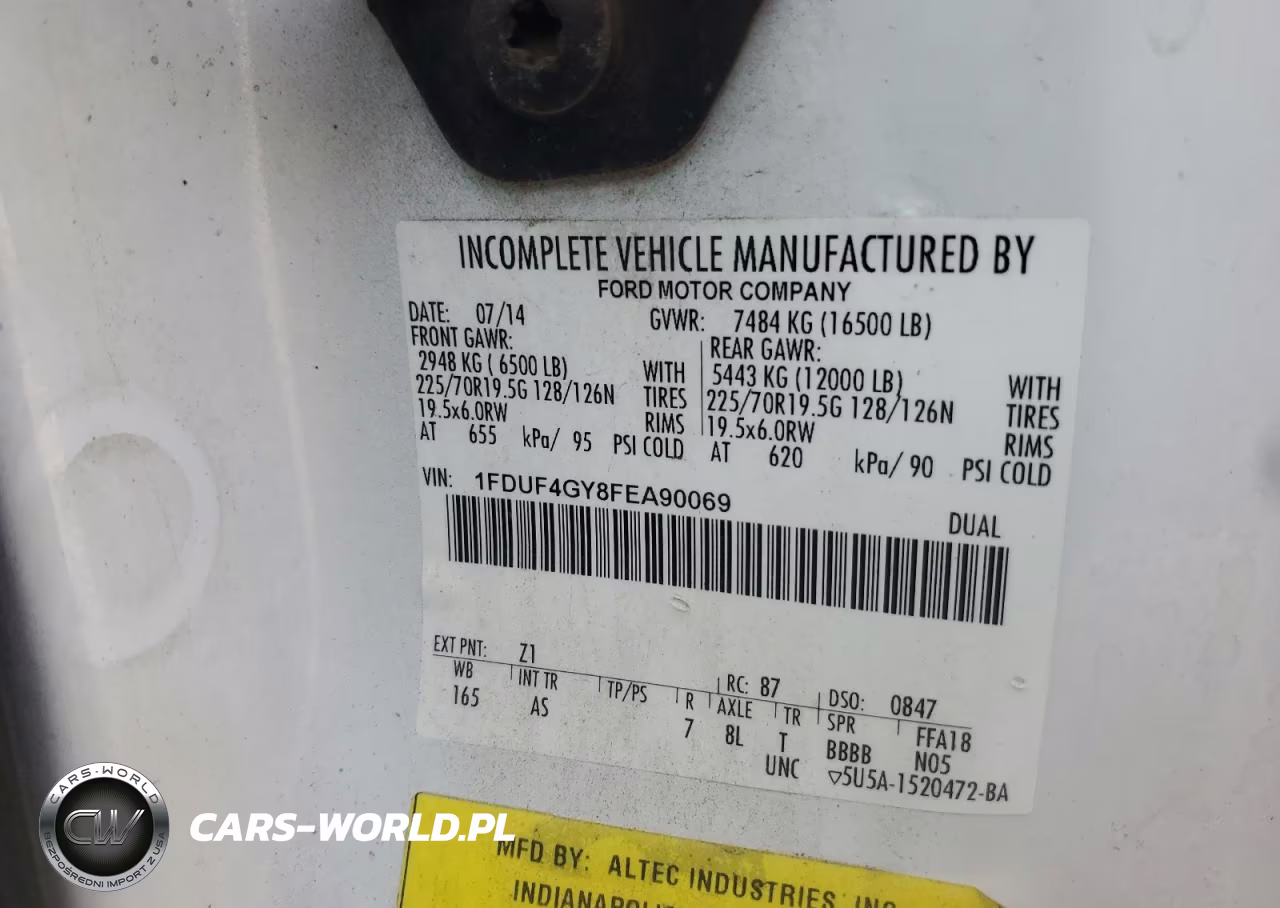 2015 Ford F450 Super Duty VIN:1FDUF4GY8FEA90069 - 13