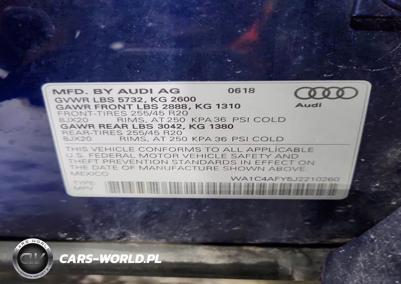 2018 Audi Sq5 Prestige VIN:WA1C4AFY5J2210260 - 13