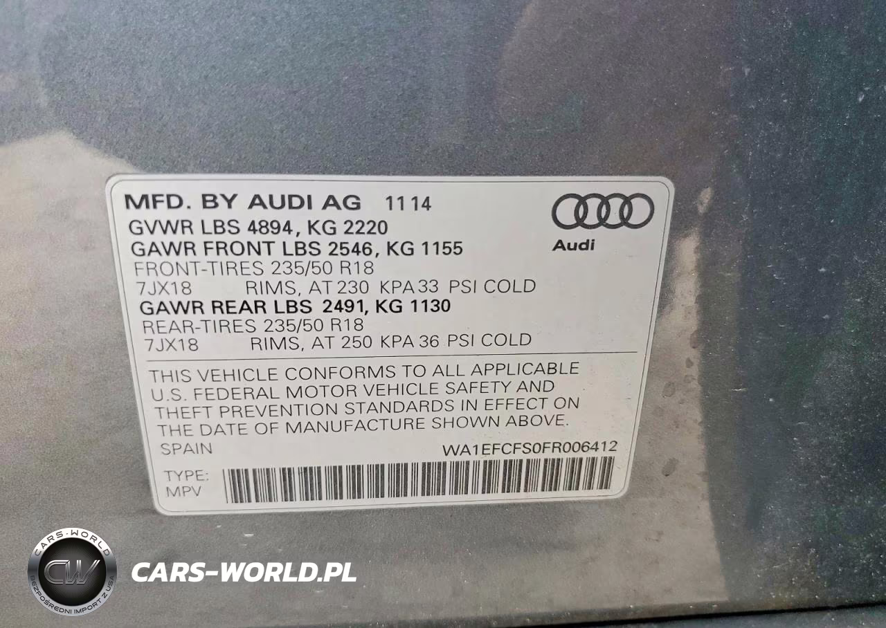 2015 Audi Q3 Premium Plus VIN:WA1EFCFS0FR006412 - 13