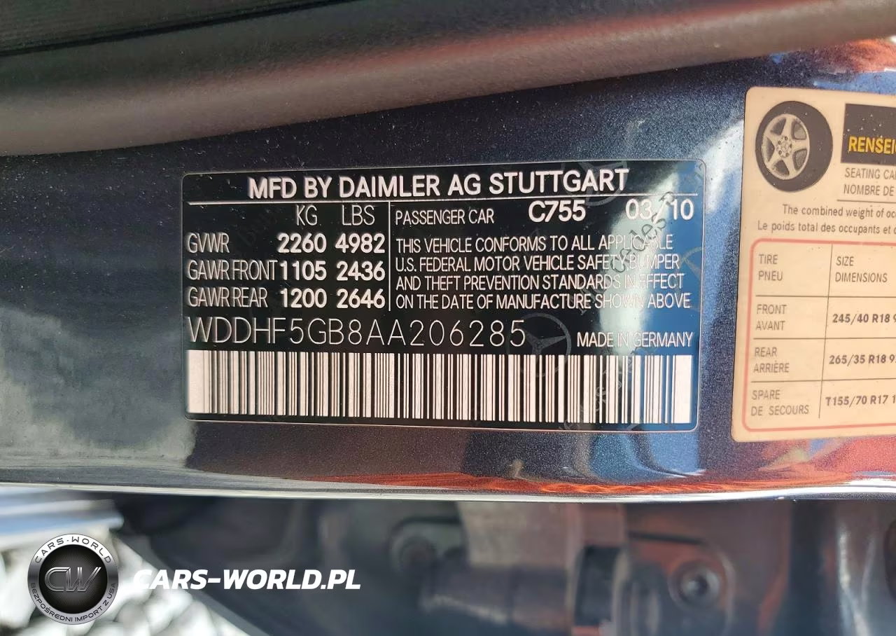 2010 Mercedes-Benz E 350 VIN:WDDHF5GB8AA206285 - 12