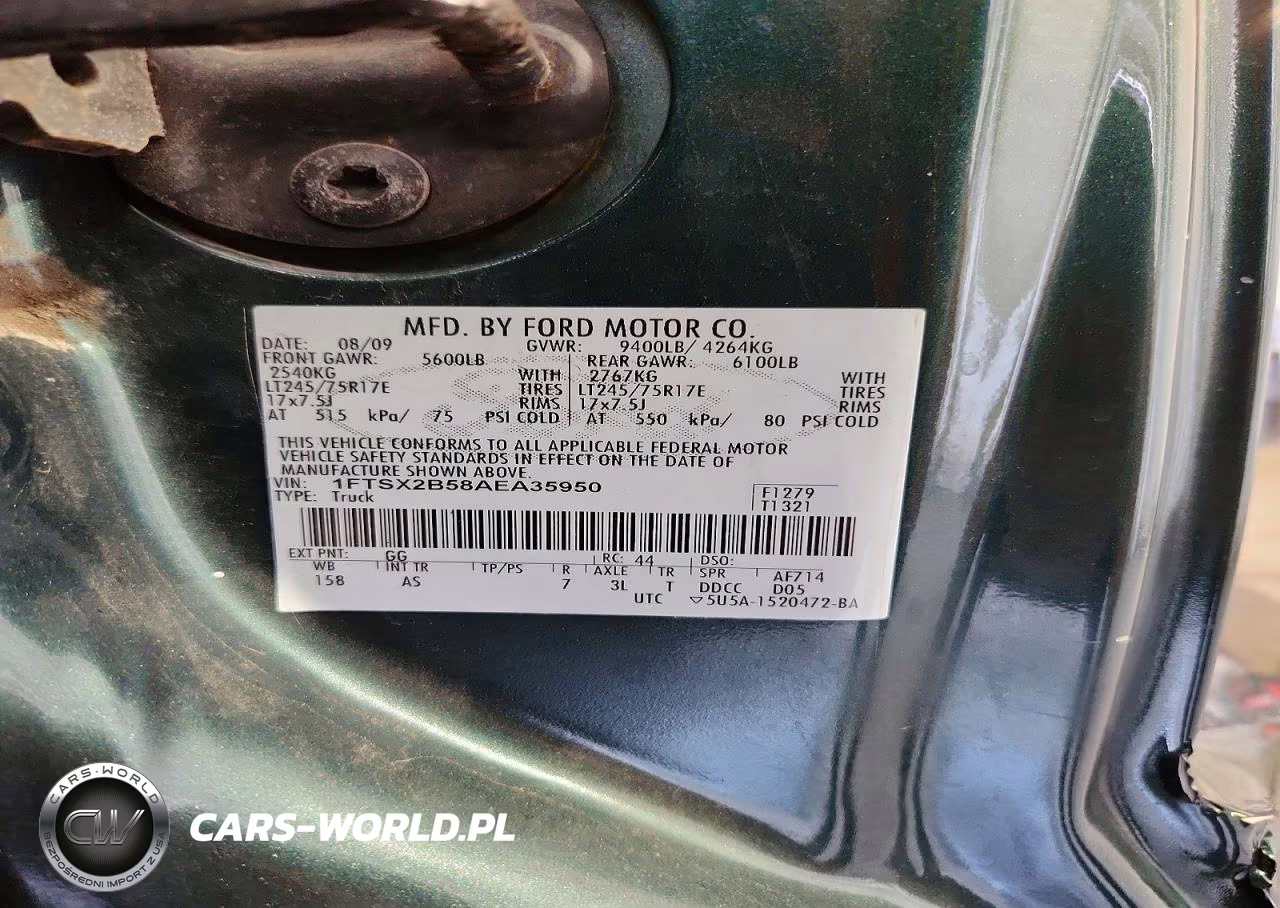 2010 Ford F250 Super Duty VIN:1FTSX2B58AEA35950 - 12