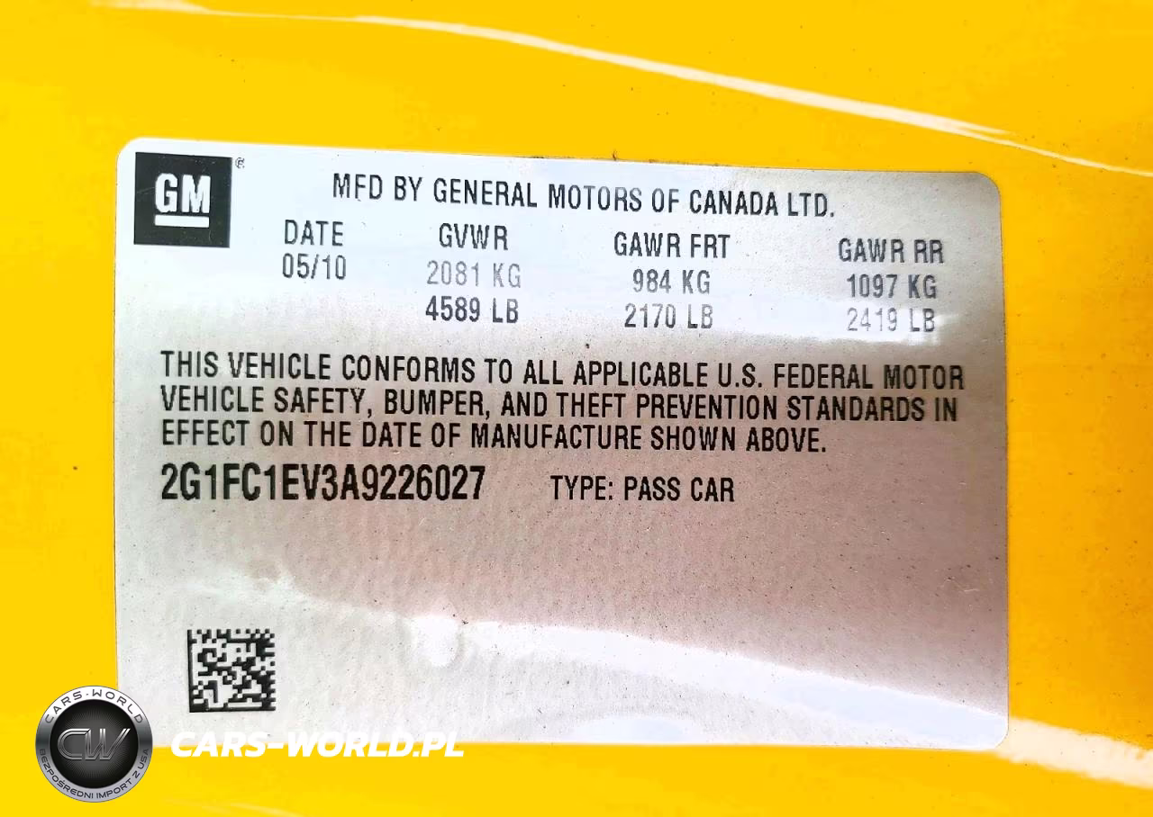 2010 Chevrolet Camaro Lt VIN:2G1FC1EV3A9226027 - 12