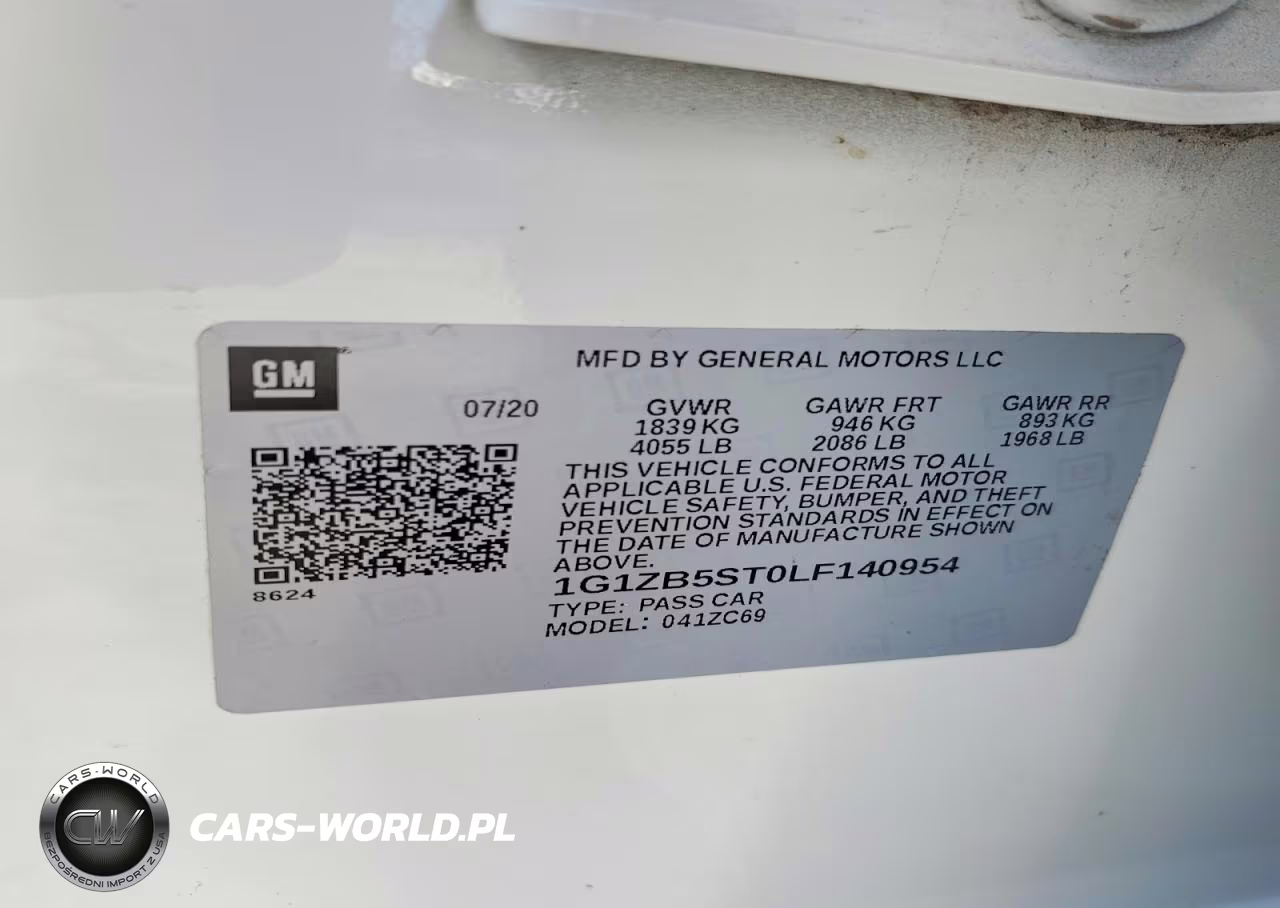 2020 Chevrolet Malibu Ls VIN:1G1ZB5ST0LF140954 - 12