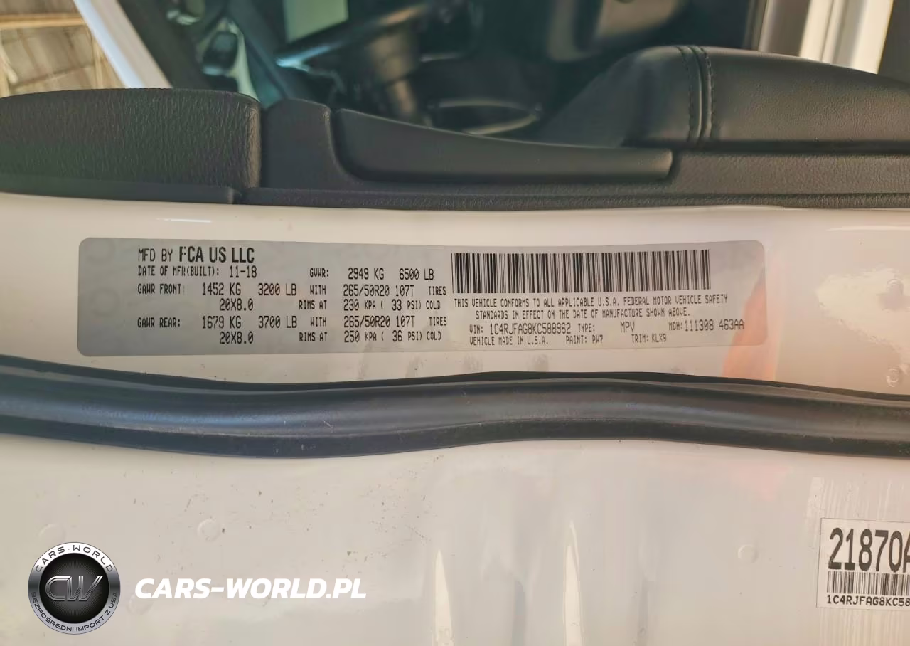 2019 Jeep Grand Cherokee Laredo VIN:1C4RJFAG8KC588962 - 13