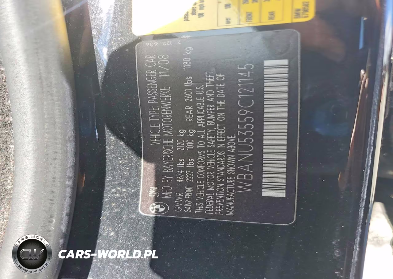 2009 BMW 528 I VIN:WBANU53559C121145 - 12
