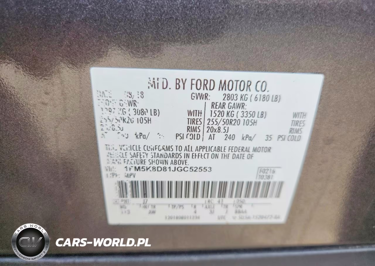 2018 Ford Explorer Xlt VIN:1FM5K8D81JGC52553 - 12