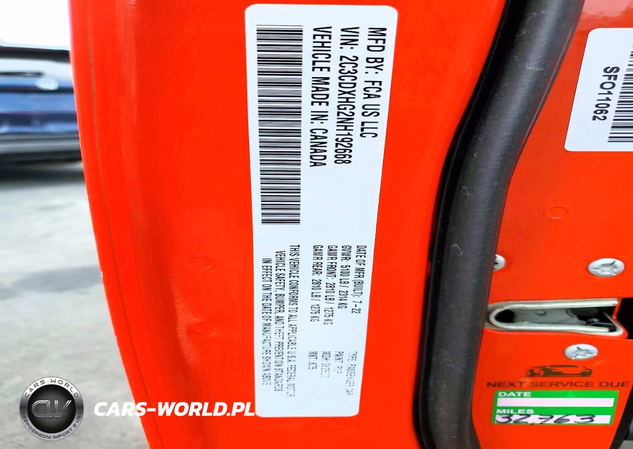 2022 Dodge Charger Gt VIN:2C3CDXHG2NH192668 - 13