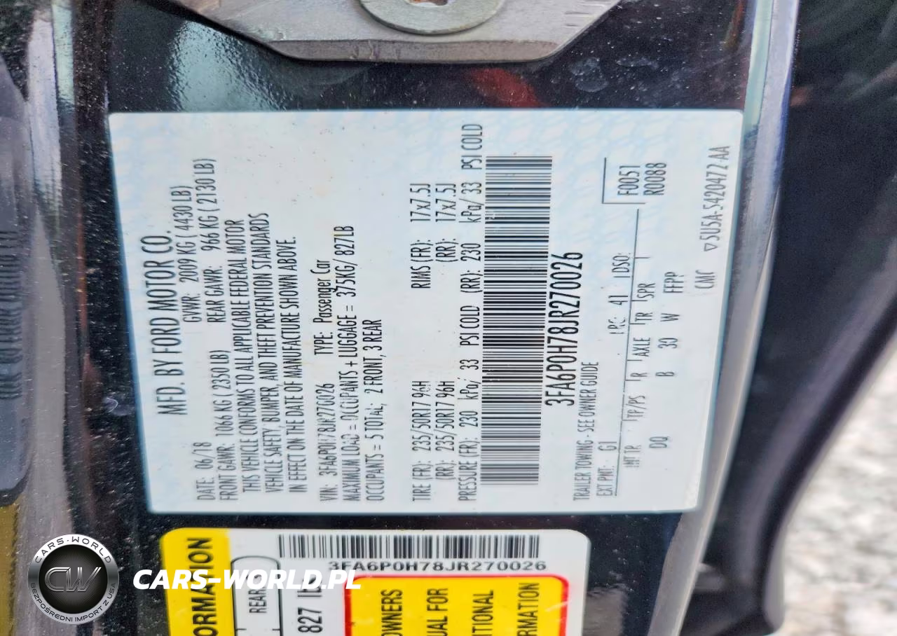 2018 Ford Fusion Se VIN:3FA6P0H78JR270026 - 13