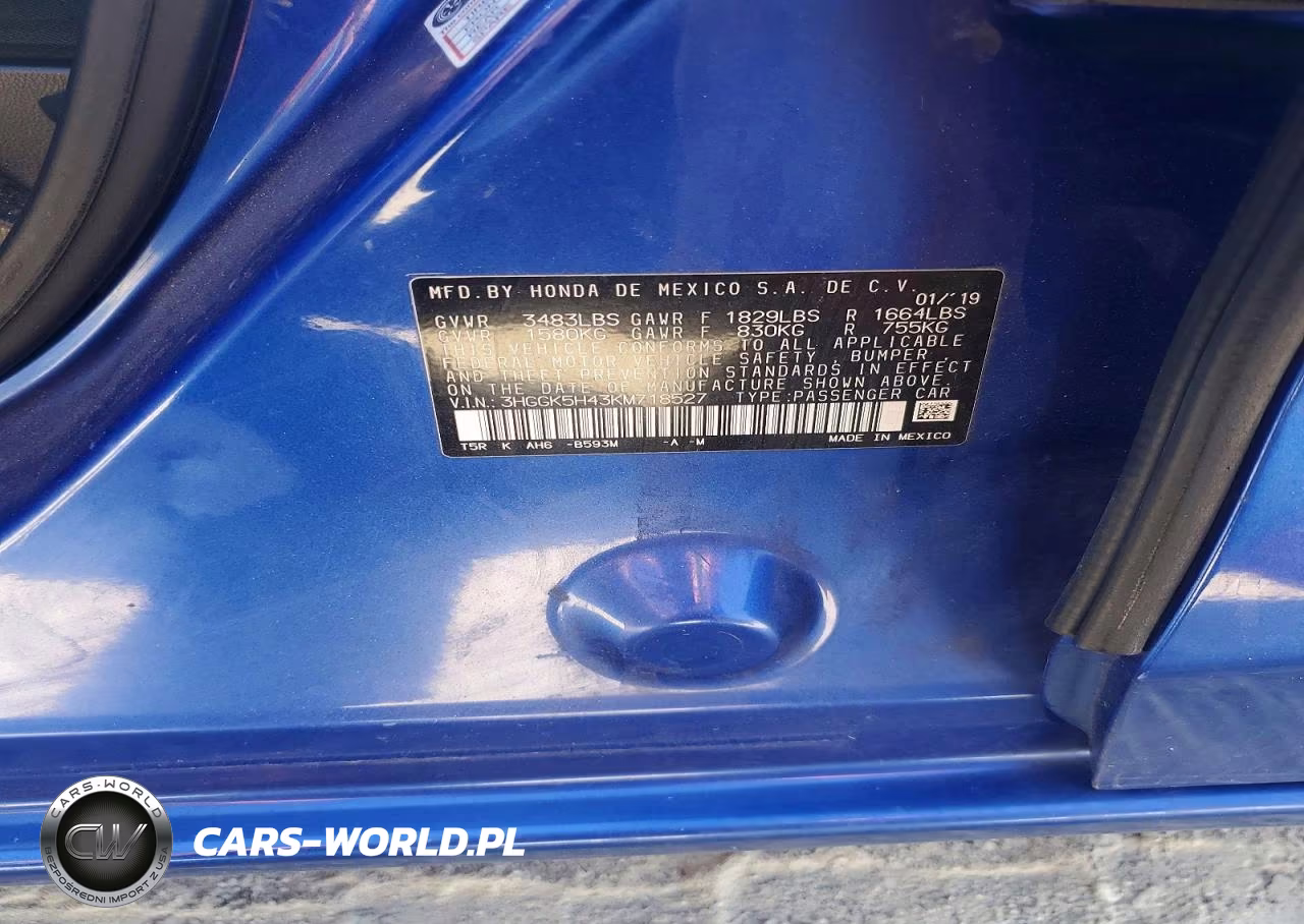 2019 Honda Fit Lx VIN:3HGGK5H43KM718527 - 12
