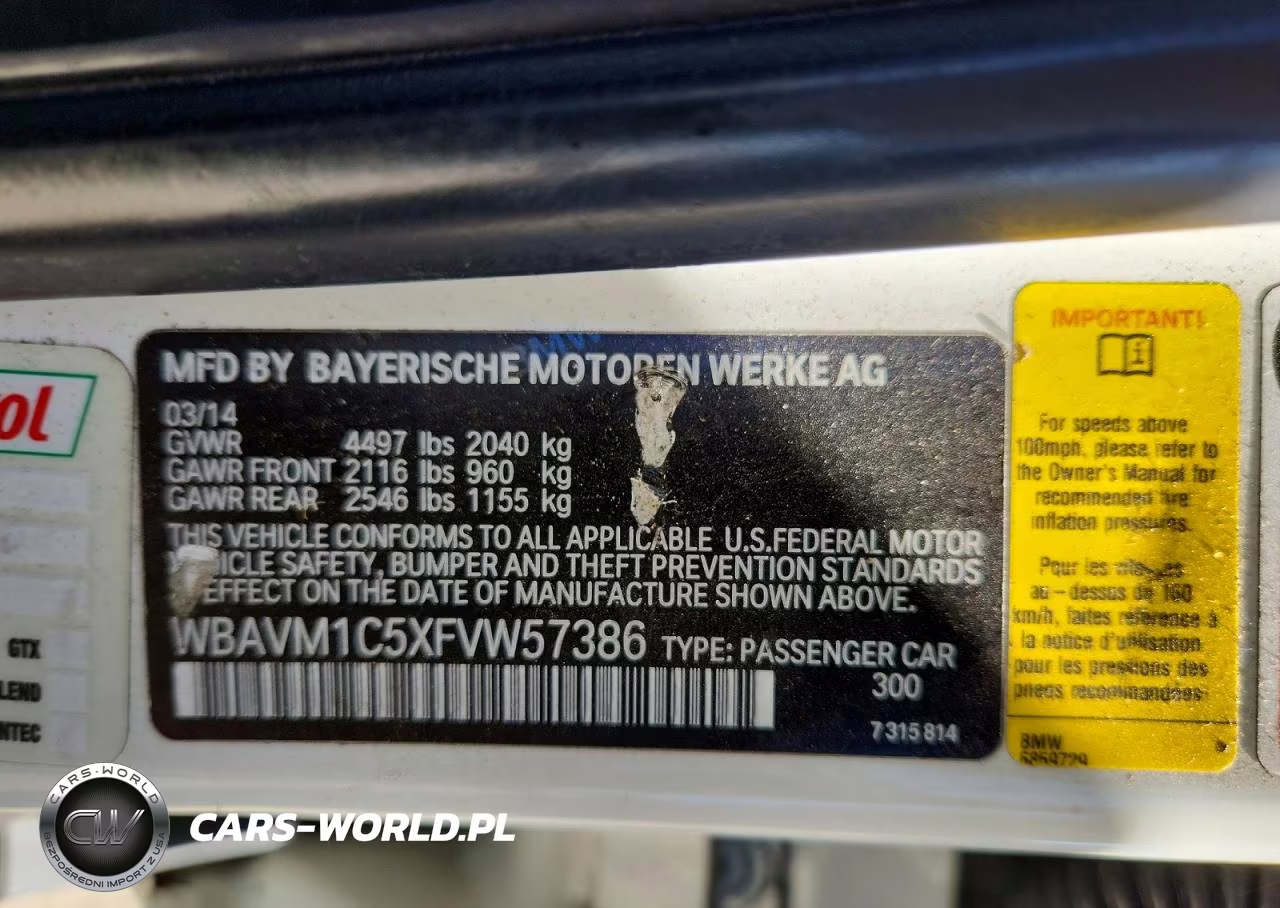 2015 BMW X1 Sdrive28I VIN:WBAVM1C5XFVW57386 - 13