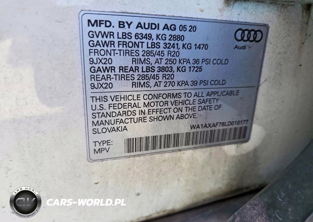 2020 Audi Q7 Premium VIN:WA1AXAF78LD010177 - 13