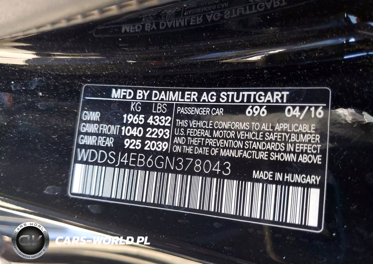 2016 Mercedes-Benz Cla 250 VIN:WDDSJ4EB6GN378043 - 12
