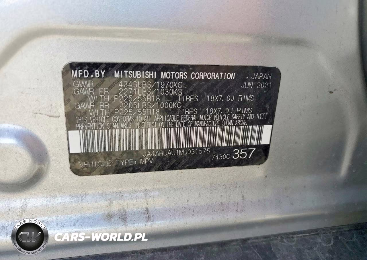 2021 Mitsubishi Outlander Sport Es VIN:JA4ARUAU1MU031575 - 13