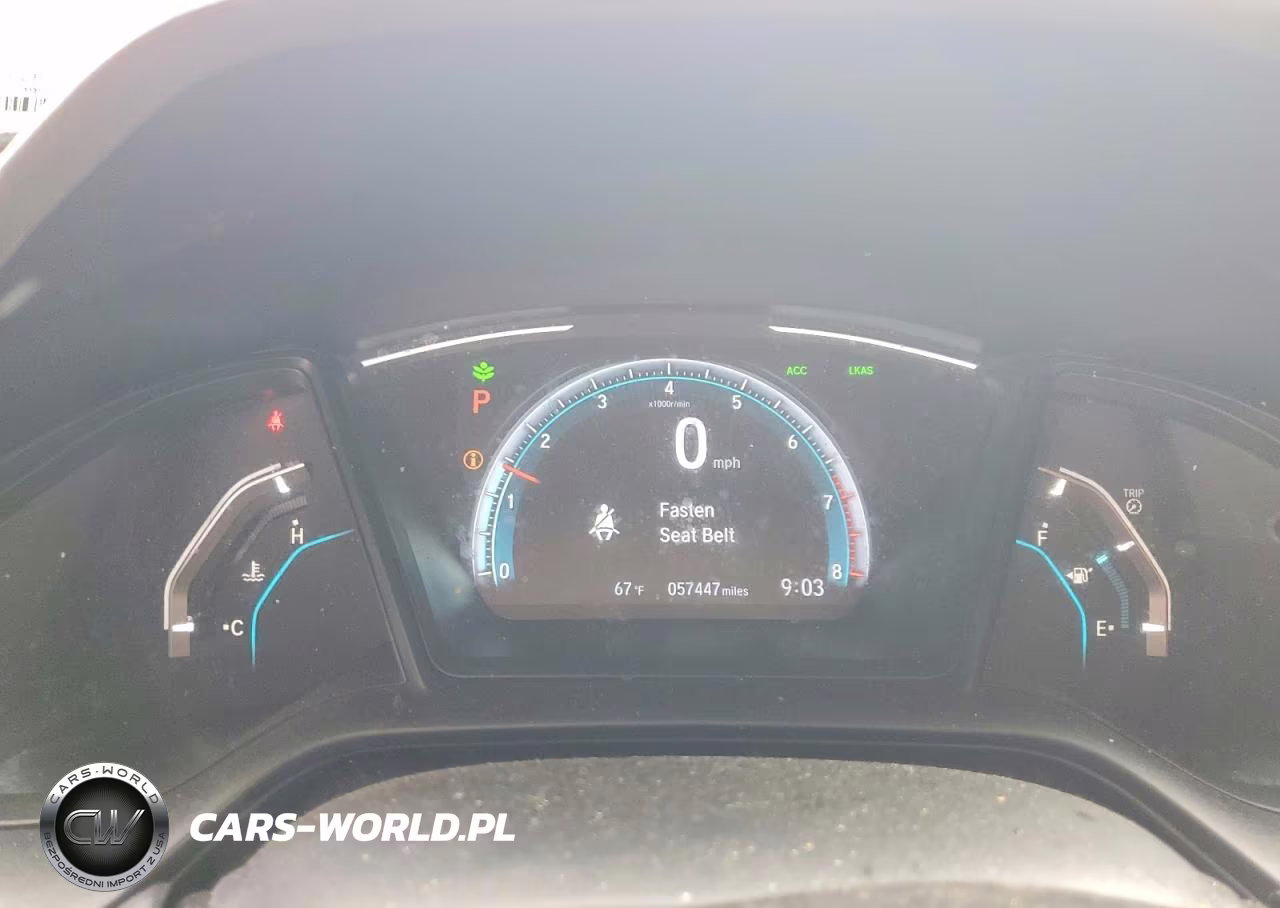 2020 Honda Civic Lx VIN:19XFC2F67LE207876 - 9