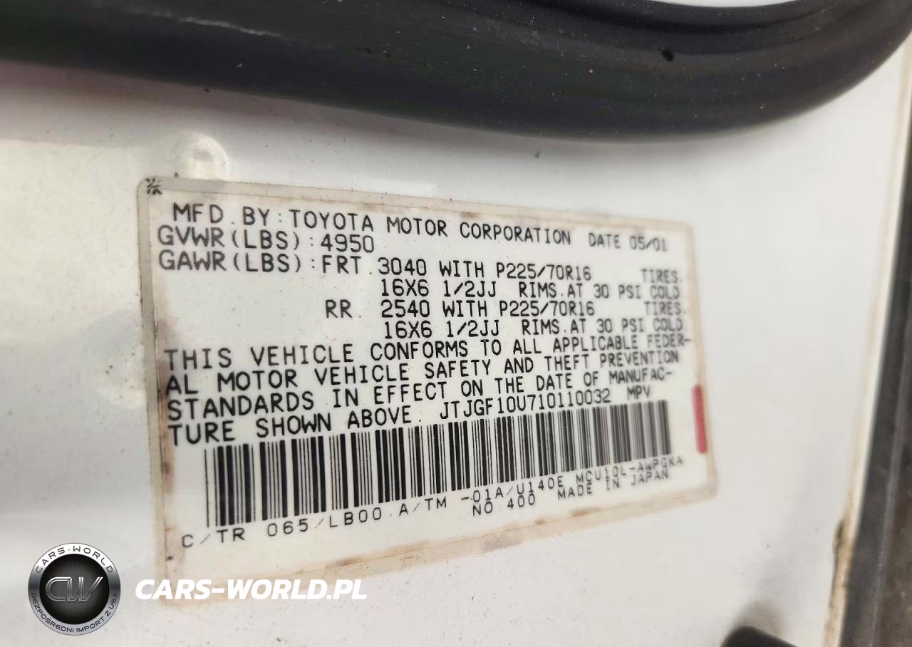 2001 Lexus Rx 300 VIN:JTJGF10U710110032 - 13