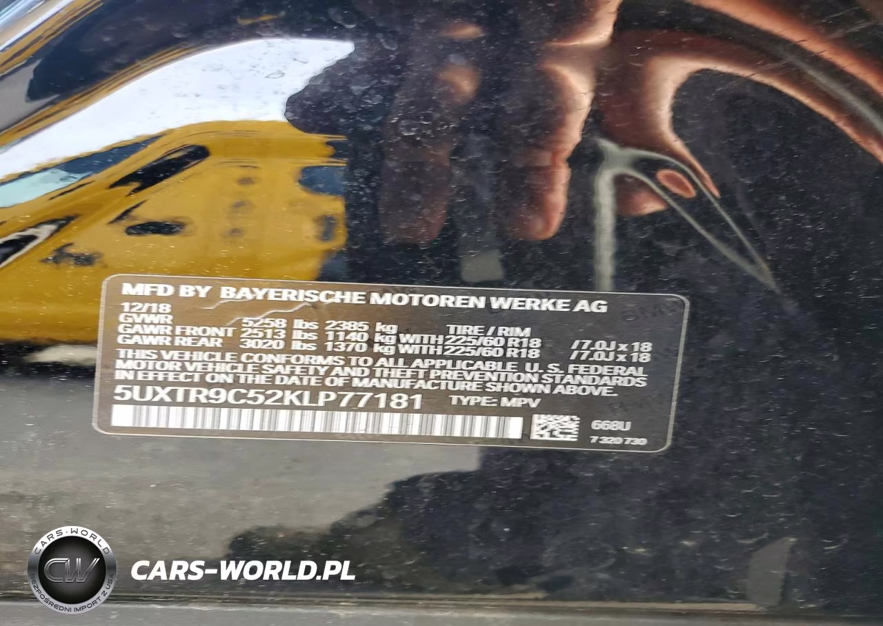 2019 BMW X3 xDrive30I VIN:5UXTR9C52KLP77181 - 13