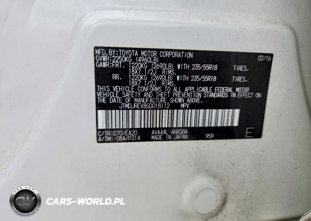 2016 Toyota Rav4 Hv Limited VIN:JTMDJREV8GD018112 - 14
