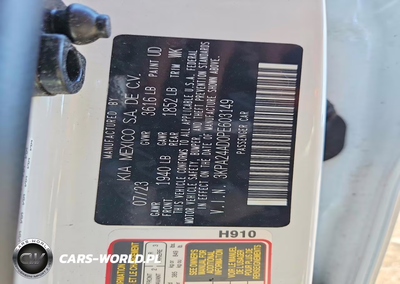 2023 Kia Rio S VIN:3KPA24AD0PE603149 - 13
