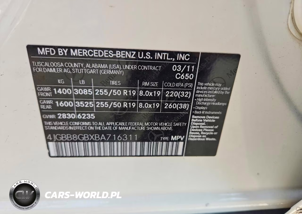 2011 Mercedes-Benz Ml 350 4Matic VIN:4JGBB8GBXBA716311 - 12