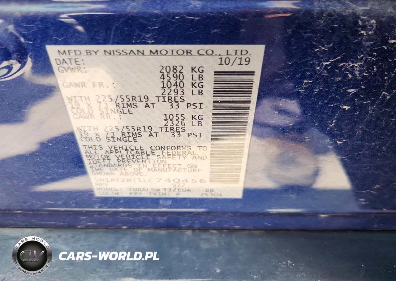 2020 NISSAN ROGUE S  VIN:5N1AT2MT1LC740456 - 13