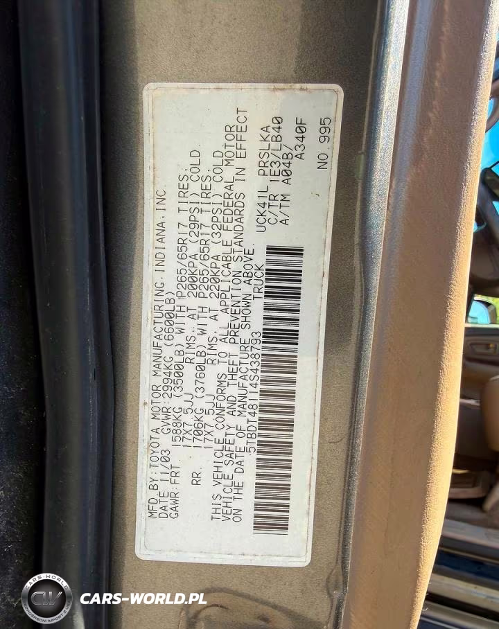 2004 Toyota Tundra Double Cab Limited VIN:5TBDT48114S43879 - 10