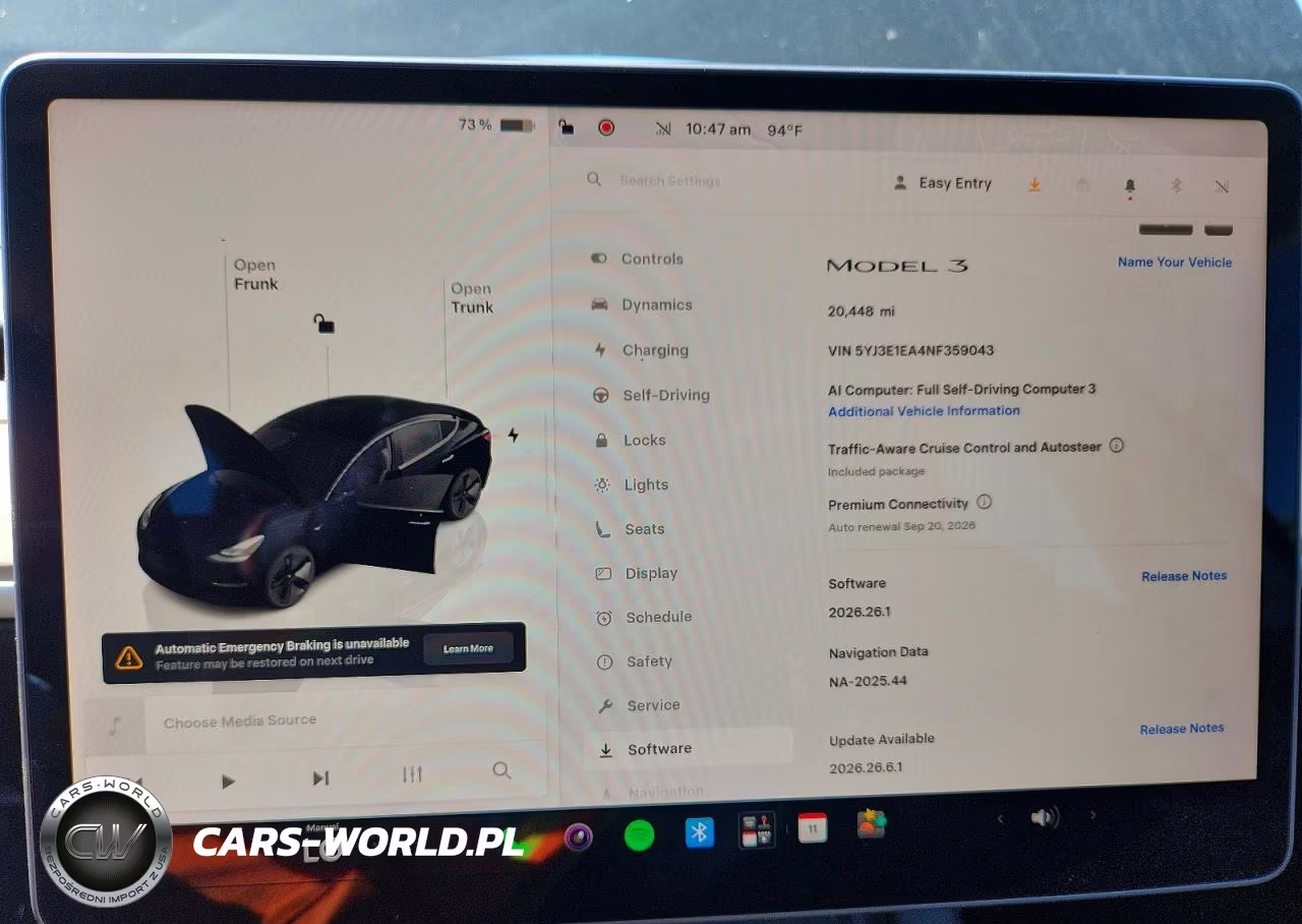 2022 Tesla Model 3 VIN:5YJ3E1EA4NF359043 - 9