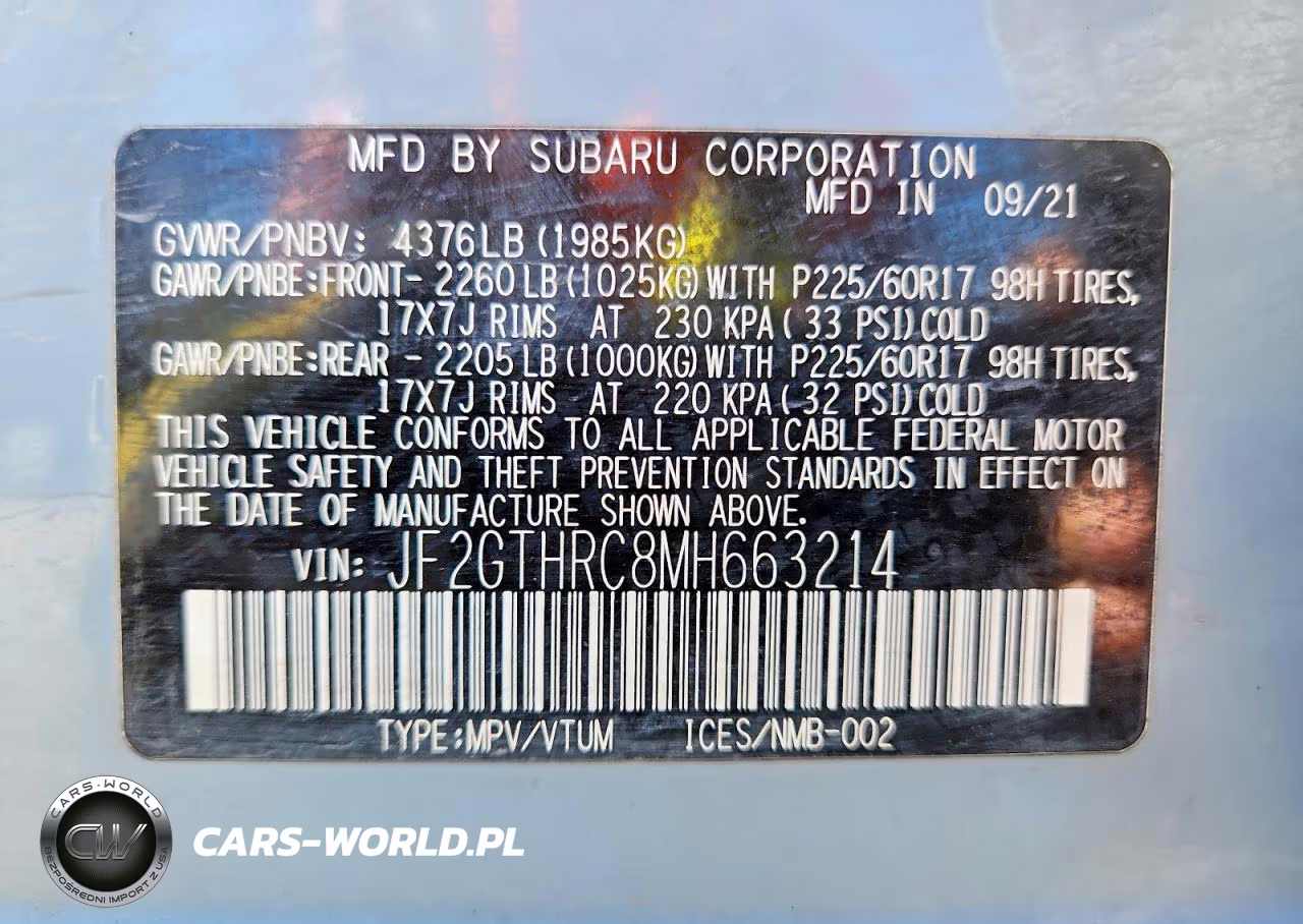 2021 Subaru Crosstrek Sport VIN:JF2GTHRC8MH663214 - 12