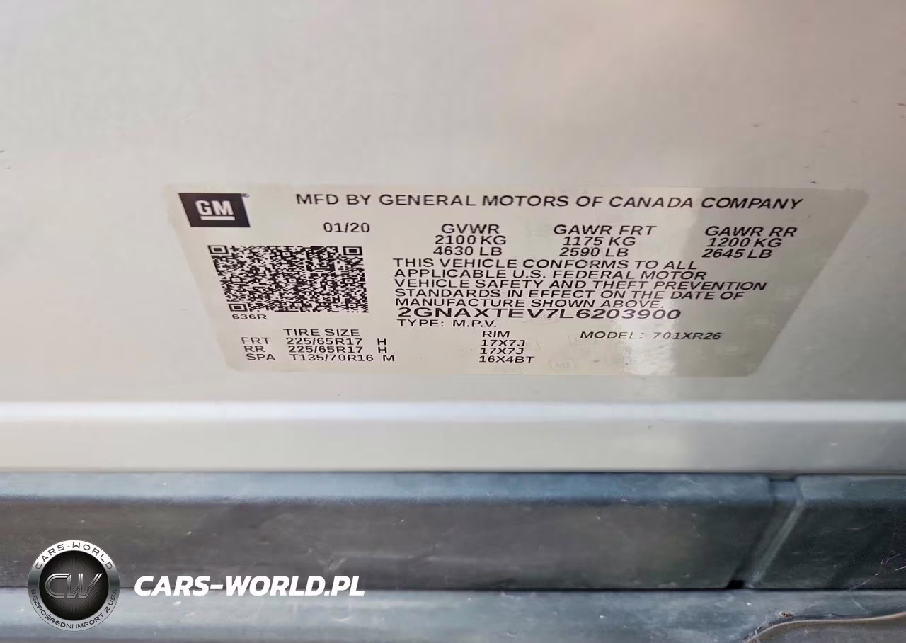 2020 Chevrolet Equinox Lt VIN:2GNAXTEV7L6203900 - 13