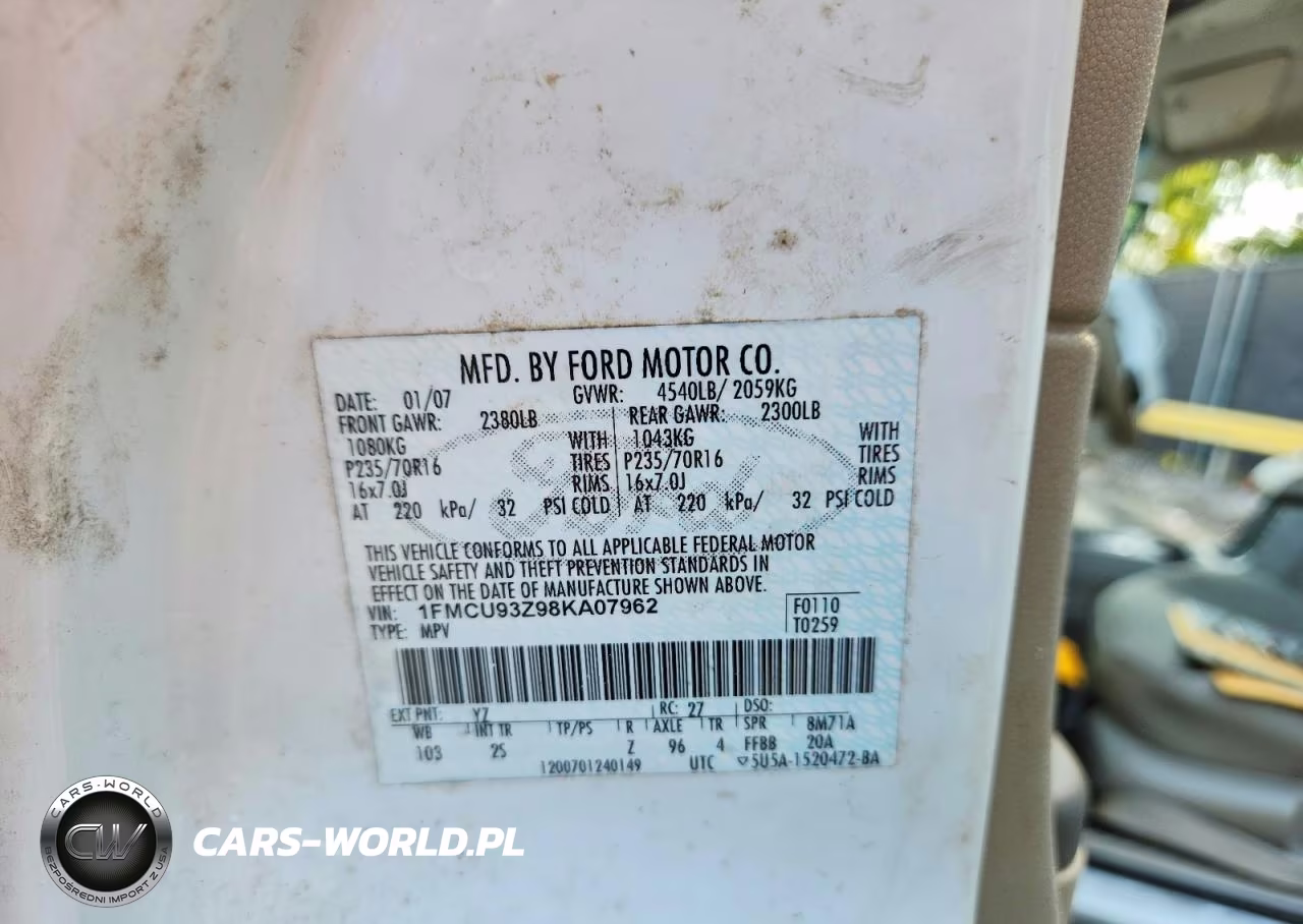 2008 Ford Escape Xlt VIN:1FMCU93Z98KA07962 - 13