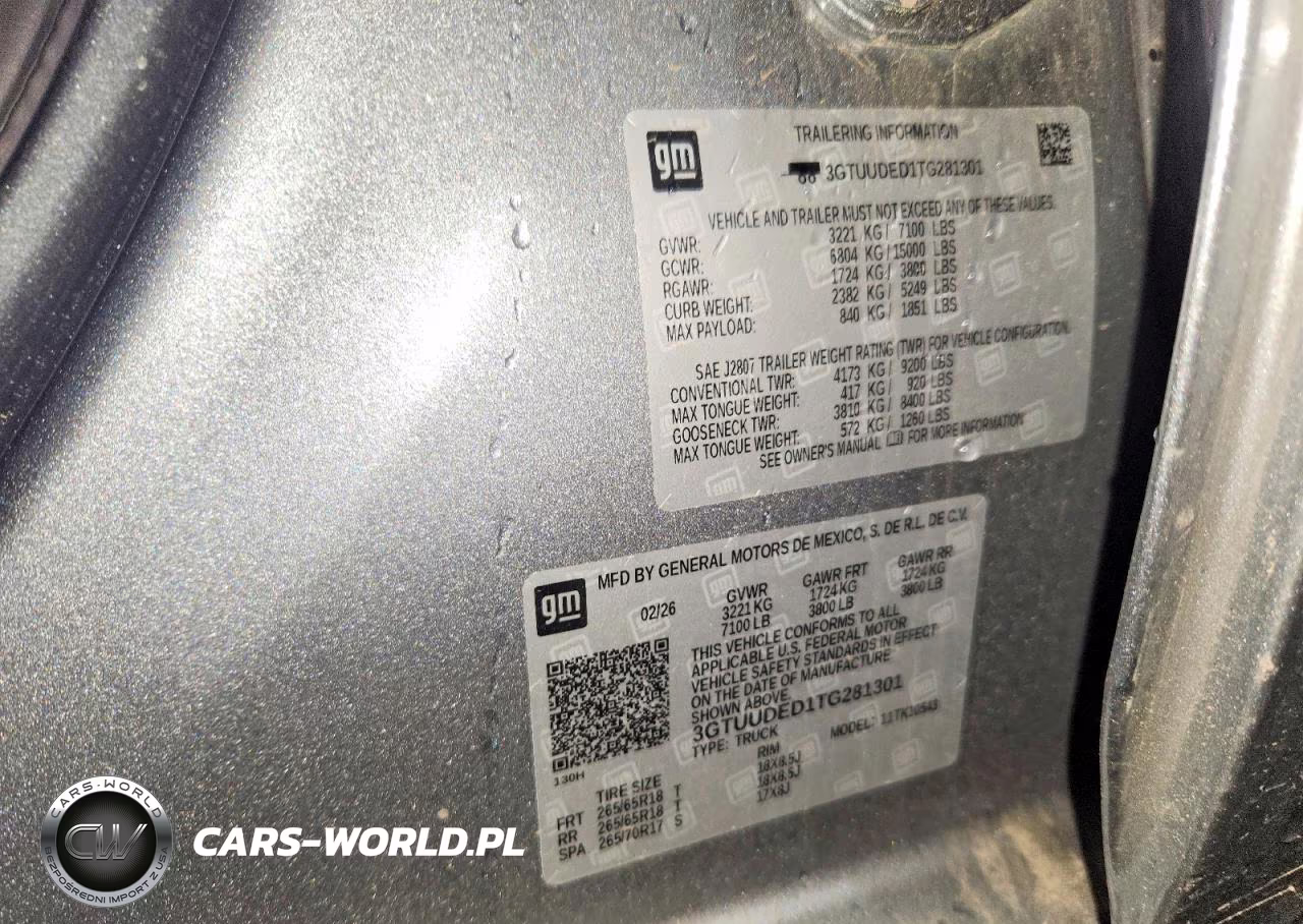 2026 GMC Sierra K1500 Slt VIN:3GTUUDED1TG281301 - 12
