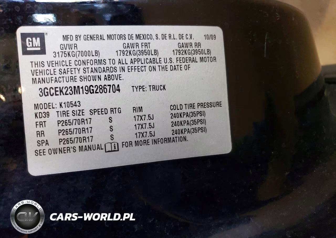 2009 Chevrolet Silverado K1500 Lt VIN:3GCEK23M19G286704 - 13