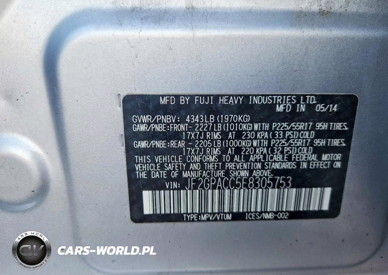2014 Subaru Xv Crosstrek 2.0 Premium VIN:JF2GPACC5E8305753 - 13