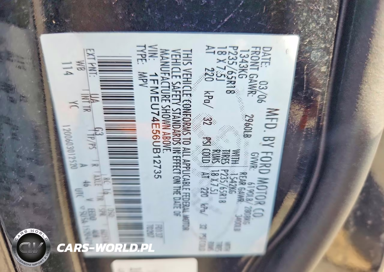 2006 Ford Explorer Eddie Bauer VIN:1FMEU74E56UB12735 - 13