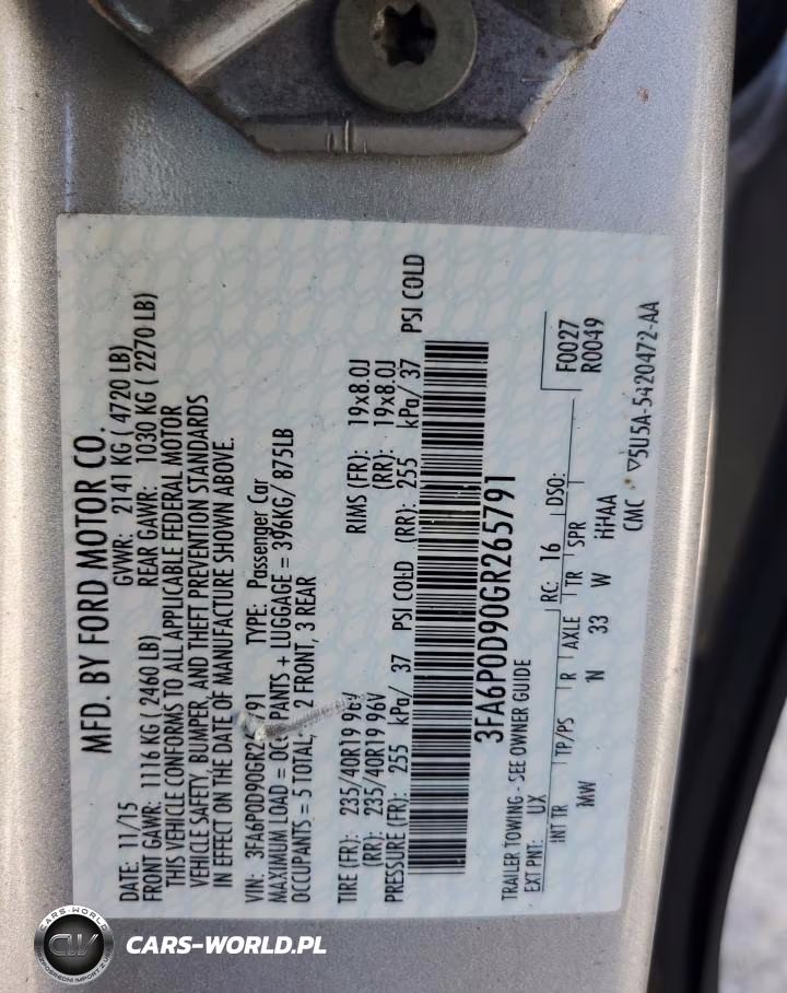 2016 Ford Fusion Titanium Titanium VIN:3FA6P0D90GR265791 - 12