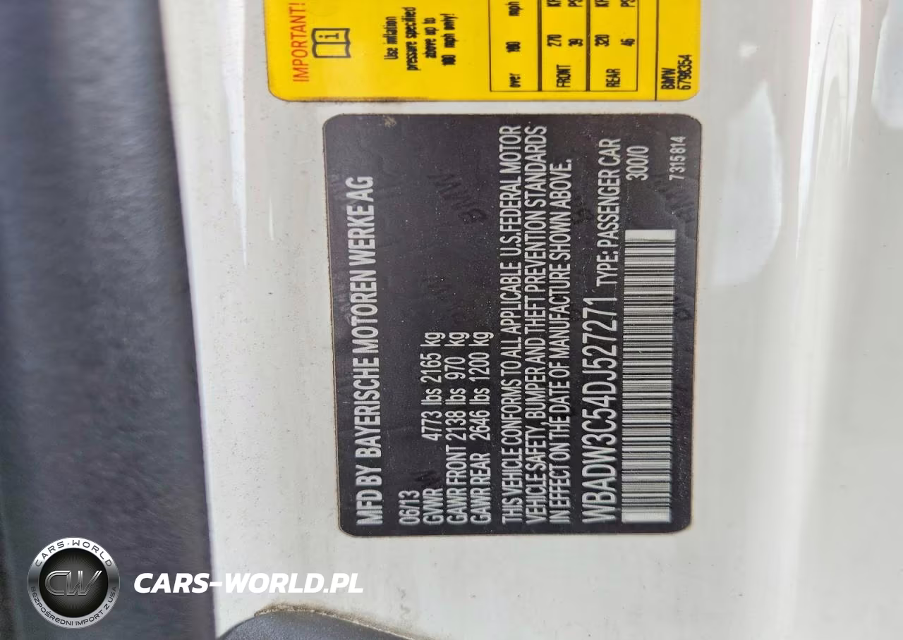 2013 BMW 328 I VIN:WBADW3C54DJ527271 - 12