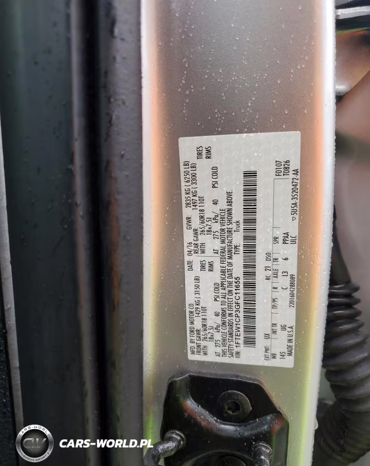 2016 Ford F150 Supercrew VIN:1FTEW1CP3GFC11655 - 12