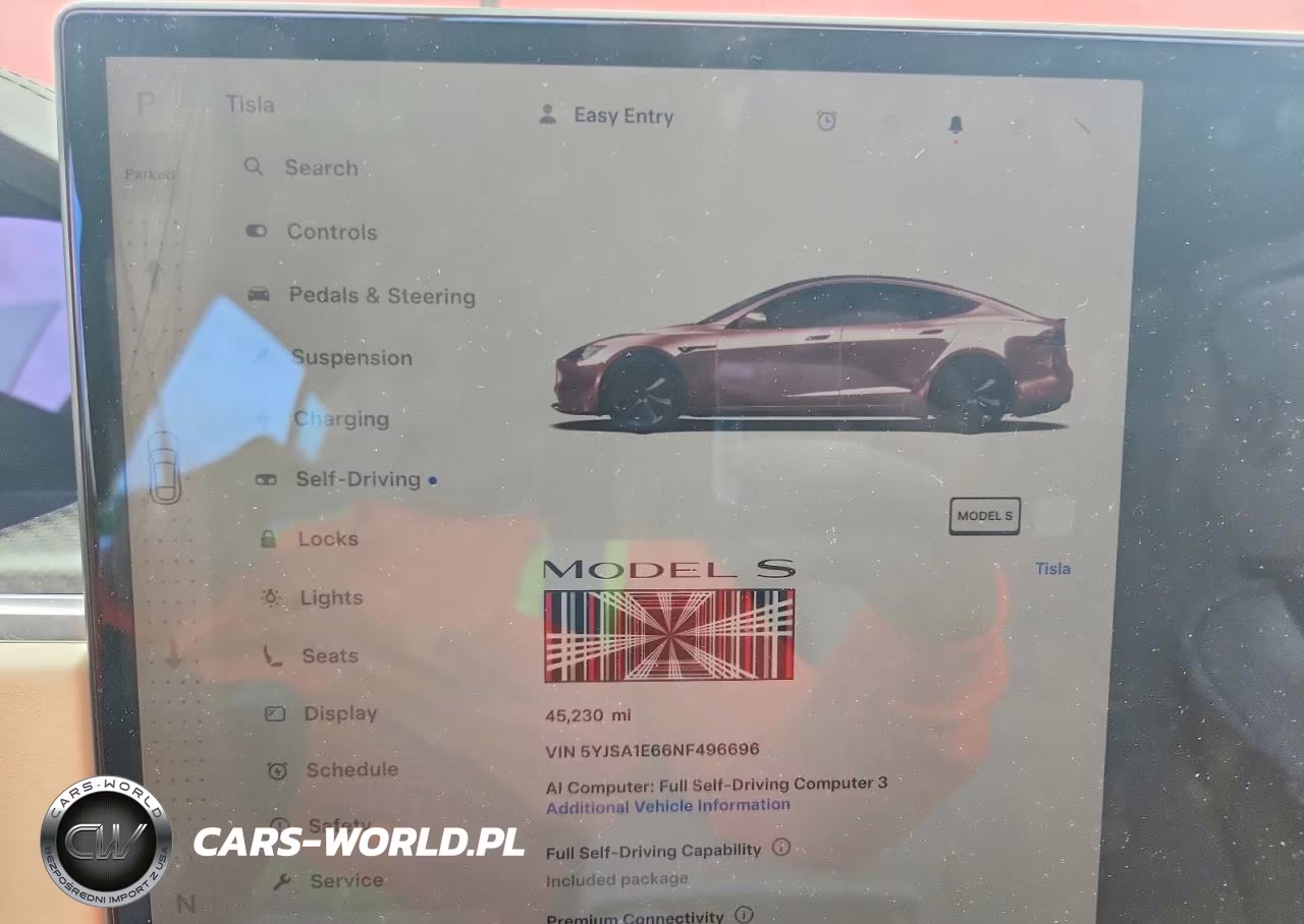 2022 Tesla Model S VIN:5YJSA1E66NF496696 - 9