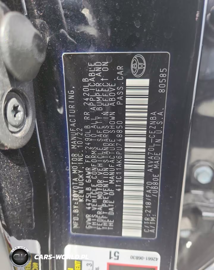 2023 Toyota Camry Le VIN:4T1C11AK6PU748850 - 12