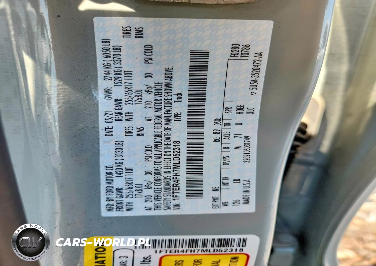 2021 Ford Ranger Xl VIN:1FTER4FH7MLD52318 - 13
