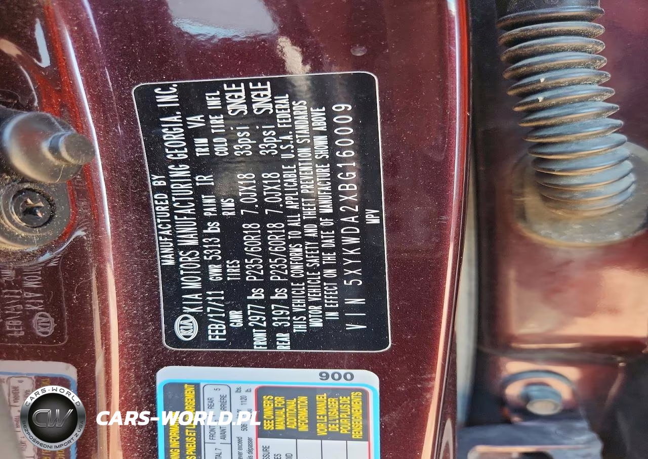 2011 Kia Sorento Sx VIN:5XYKWDA2XBG160009 - 13