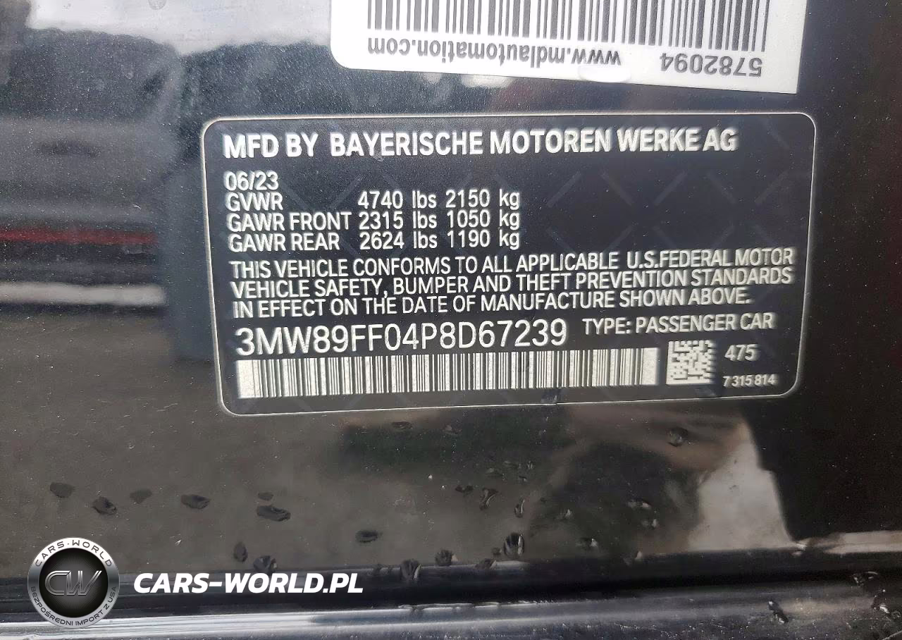 2023 BMW 330Xi VIN:3MW89FF04P8D67239 - 13