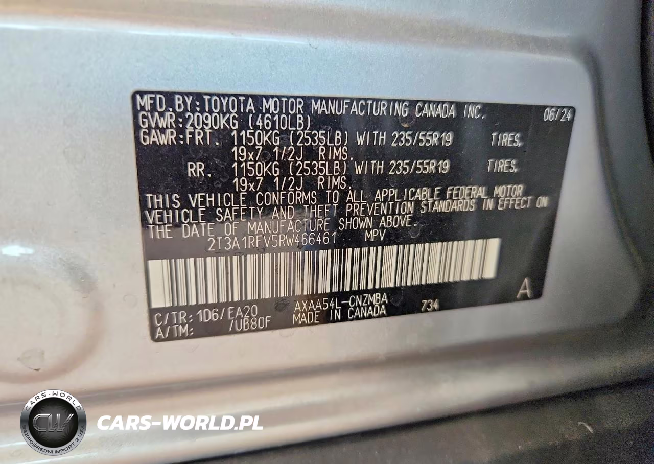 2024 Toyota Rav4 Xle Premium VIN:2T3A1RFV5RW466461 - 14