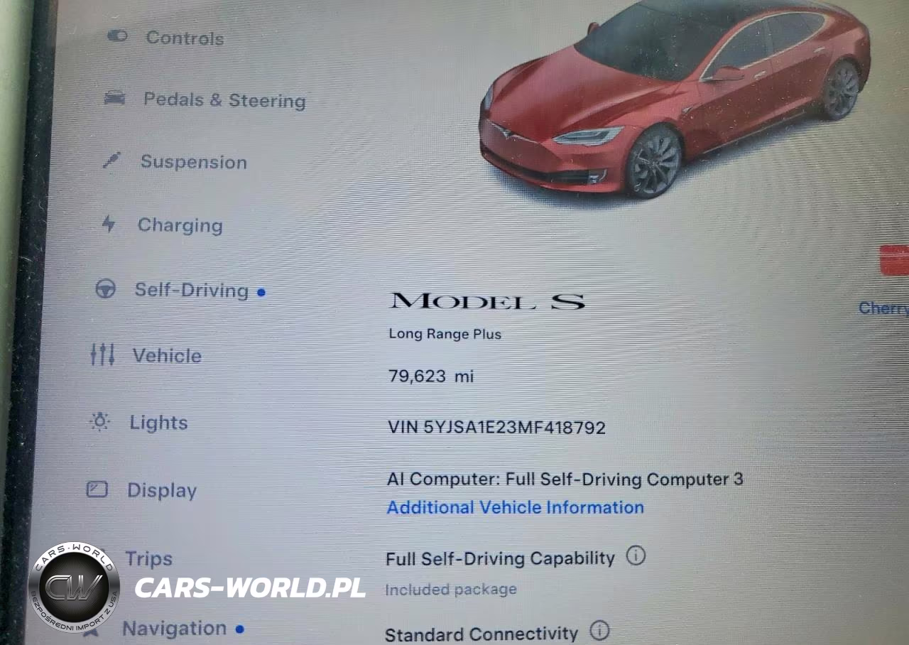 2021 Tesla Model S VIN:5YJSA1E23MF418792 - 9